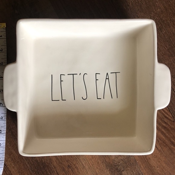 Rae Dunn LET’S EAT dish - Picture 3 of 7